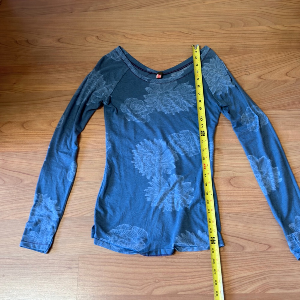 Free people Floral Blue Women's Top